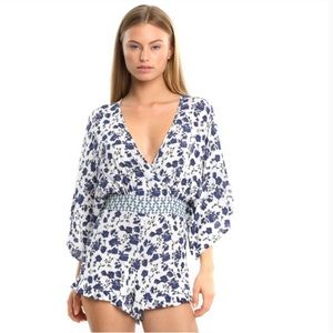 Kittenish Floral Romper